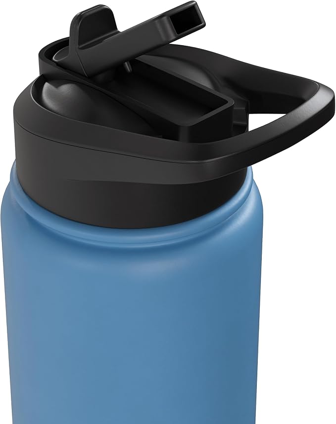 Funny Eat Local Milk Carton Minimalist Saying Stainless Steel Insulated Water Bottle