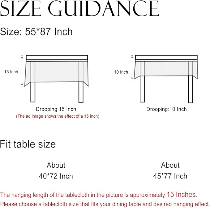 ISAENNE Designer Grayish Green Linen Table Cloth Rectangular,Floral Elegant Stain Resistant Tablecloth,Fall Vintage Decor Tablecloths for Dining Thanksgiving Kitchen Party,55"*87"-Andrew A