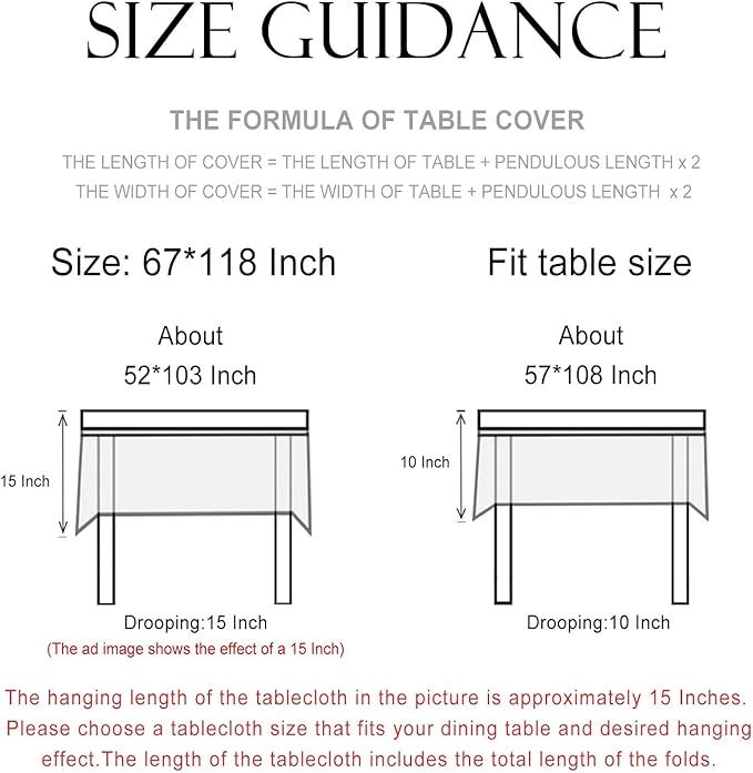 patdrea Designer Linen Tablecloth for Rectangle Table,Pineapple Pattern Extra Long Tablecloths,Table Cover Cloth Decor for Kitchen Dining Christmas,Tea Party,Thanksgiving,67"x118"-Pineapple B