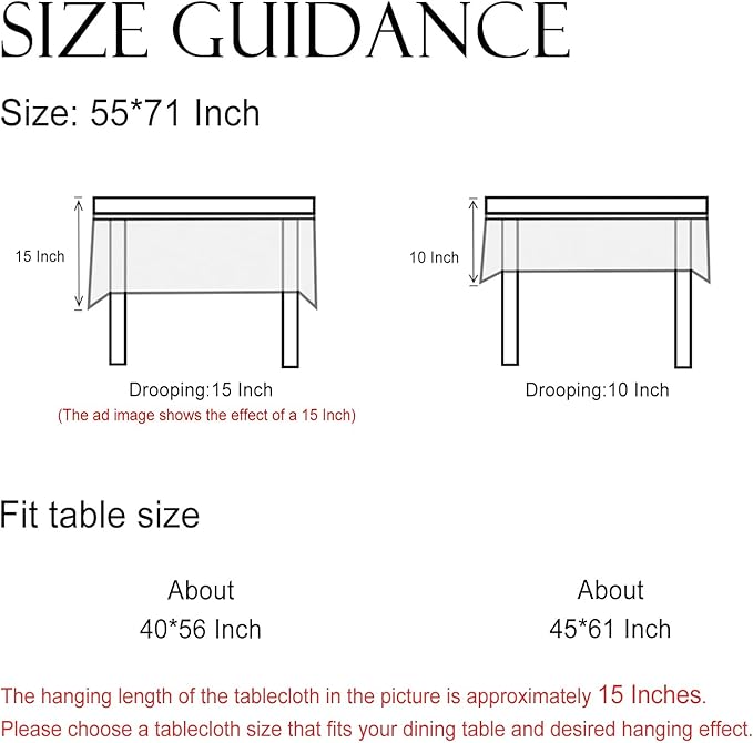 ISAENNE Designer Linen Light Beige Small Rectangle Tablecloth,French Colorful Floral Table Cloth,Stain Resistant Decor Tablecloths for Dining Thanksgiving Christmas Kitchen,55"*71"-Helena E