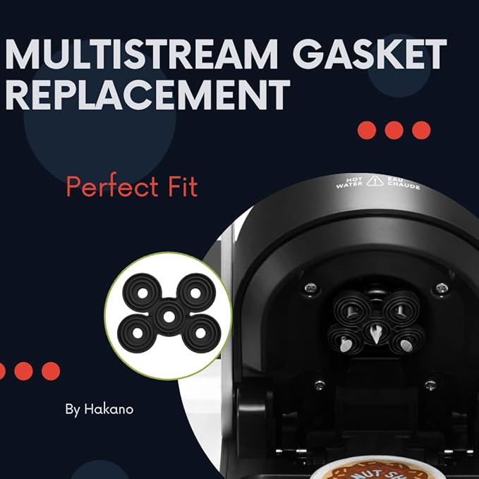 1 Pack Replacement Needle Seal Silicone Rubber Gasket For MultiStream Keurig Coffee Makers. Compatible With K Slim, K K-Supreme.