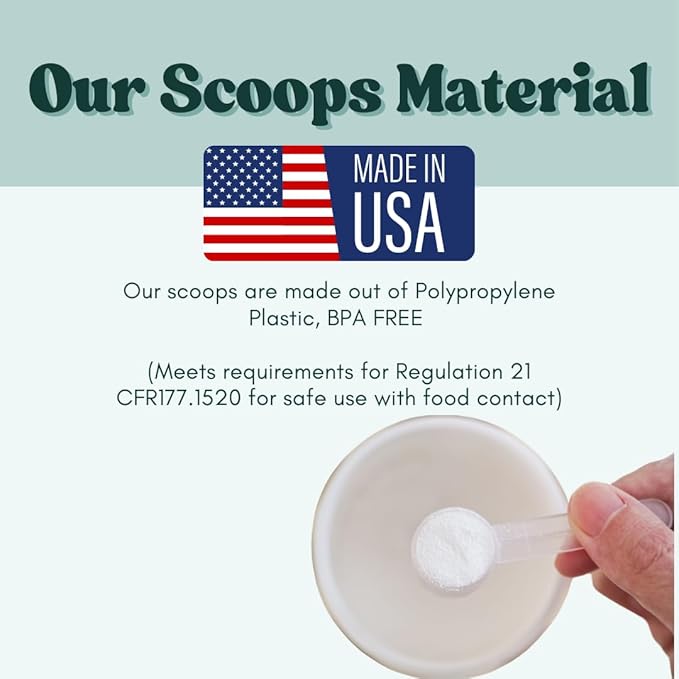 70 mL (2.37 Oz. | 4.73 Tablespoon) Long Handle Scoop for Measuring Coffee, Pet Food, Grains, Protein, Spices and Other Dry Goods (Pack of 25)
