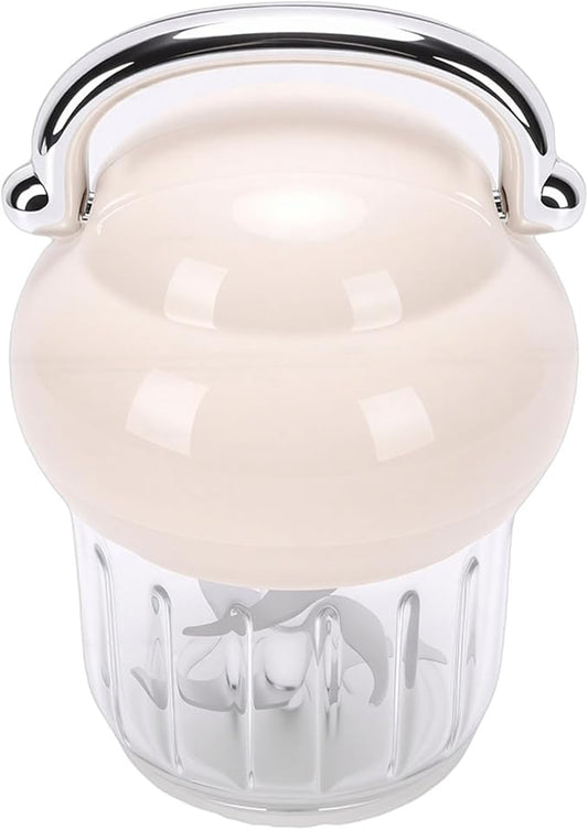 Electric Garlic Chopper, 21000 RPM Portable Veggie Chopper Garlic Onion Grinder Masher, Cordless Mini Baby Food Processor, for Ginger, Chili, Fruit, 350ML