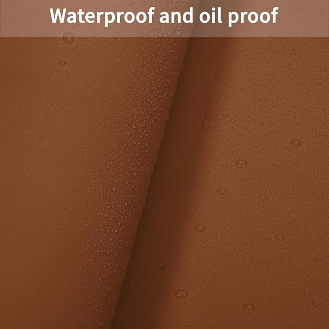 Dining Table Protector Pad for Dining Room Table - Can Be Used On Both Sides Waterproof and Easy to Clean Good Flatness Used for Dining Table(Brown+Gray 54x98)