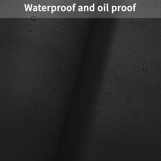 Dresser Topper - 17x84 Inch Waterproof Easy to Clean Can Conceal Flaws Protector The Table Top from Scratches Used for Coffee Table Dresser(Black+Black 17x84)