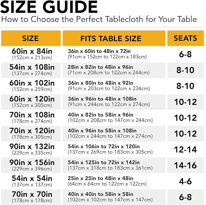 6-Pack Navy Blue Tablecloths for Rectangle Tables, 90 x 132 Inches, Stain-Resistant Polyester Fabric for 8 Foot Tables - Washable Table Covers for Weddings, Banquets, Birthday Parties, Events
