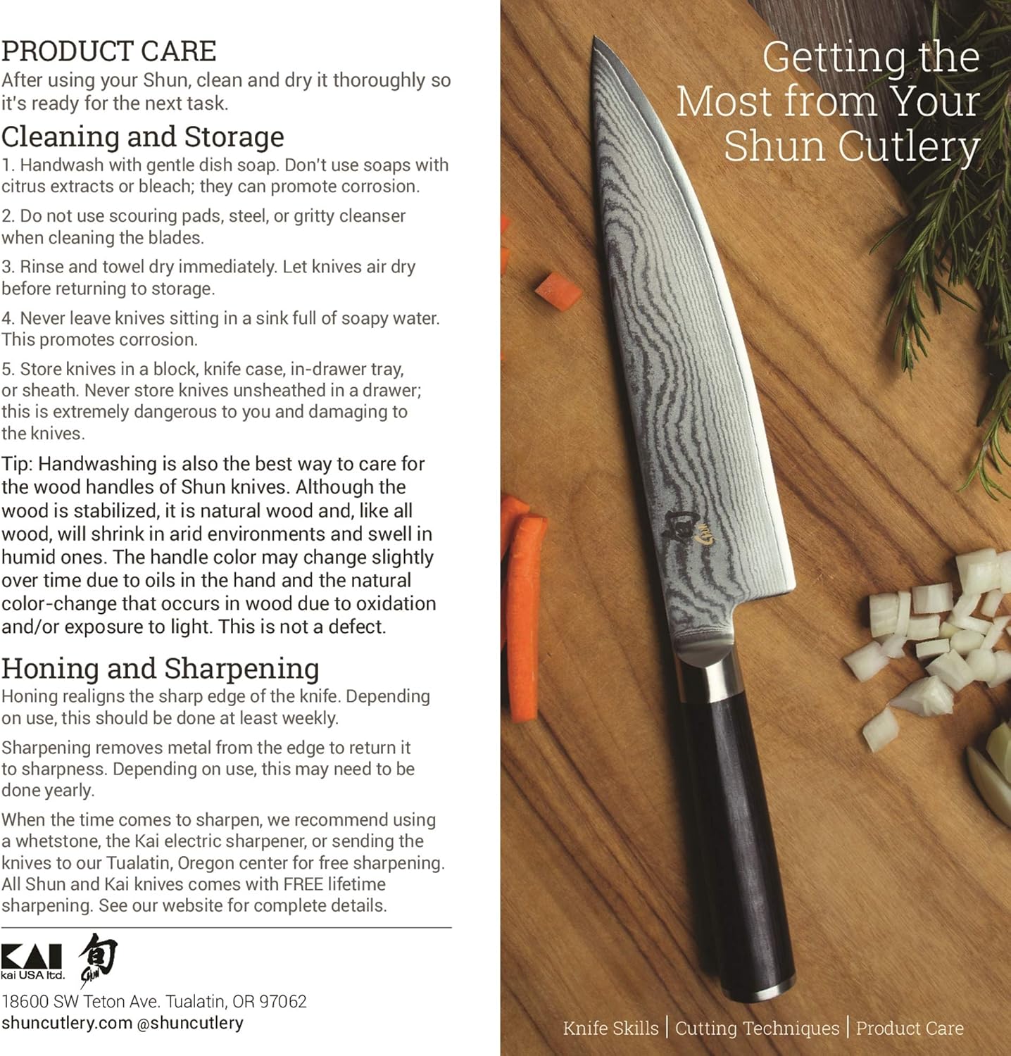 Shun Knife Care Kit, Polishing and Cleaning Kit for Knives, Restore Tarnish, Discoloration and Surface Rust, Knife Maintenance Set for Professional and Home Chefs