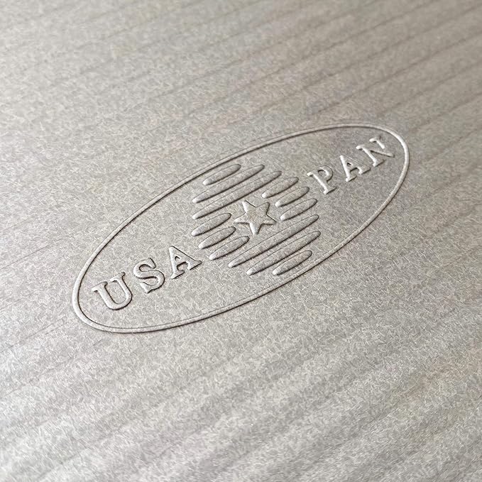 USA Pan Jelly Roll Baking Pan and Bakeable Cooling Rack, Nonstick Commercial Quality